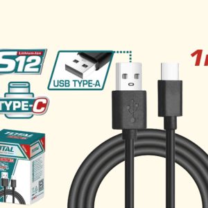 USB დამტენი 3A, 1მ, type C