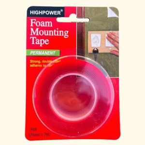 ორმხრივი წებოვანი ლენტი გამჭვირვალე